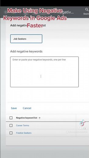 Save Time Managing Negative Keywords In Google Ads With Negative Keyword Lists