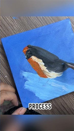 Bird Outline Painting | Simple Acrylic Art with Minimal Lines