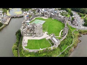 PEMBROKE CASTLE, WALES - 3/9 /2024 - DRONE WITH A VIEW - {4K} DRONE FOOTAGE