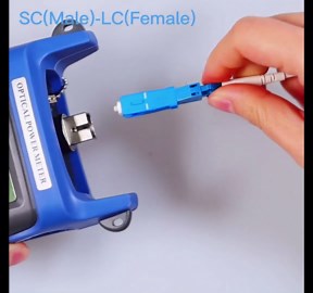 2 Pcs SC to LC Adapter - Single Mode 9/125um SC/UPC Male to LC/UPC Female Hybrid Optical Fiber Adapter Connector - Tool for Visual Fault Locator, Power Meter, Digital Communication