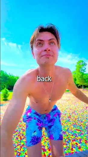 I FILLED ‪@Unspeakable‬'s LAKE WITH 1 MILLION BALLS #shorts