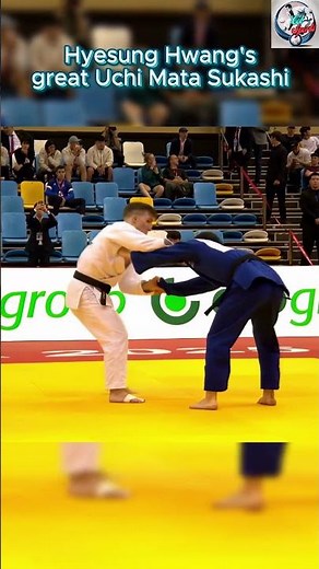 Incredible Timing: Hwang's Stunning Uchi Mata Sukashi Counter! 🔥🥋 #shorts #judo