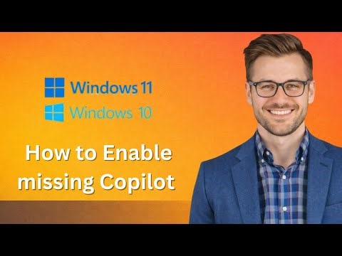 How to Enable Windows Copilot fix missing Copilot option (Latest Update)