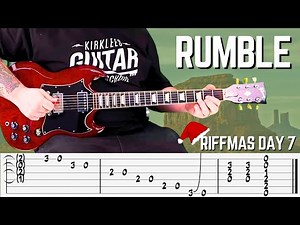 Link Wray | Rumble Guitar Tutorial | FREE DOWNLOADABLE TAB | Rumble Guitar Riff Lesson | Lead Guitar