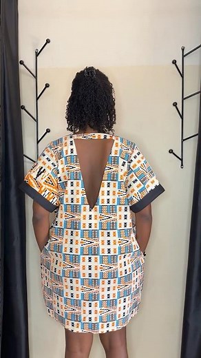 Deep Plunging V Neckline Bubu/Kaftan Dress #sewingtutorial