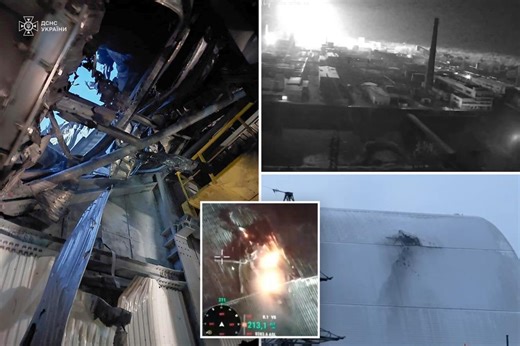 Russian drone strikes Chernobyl reactor protective shell, Zelensky says