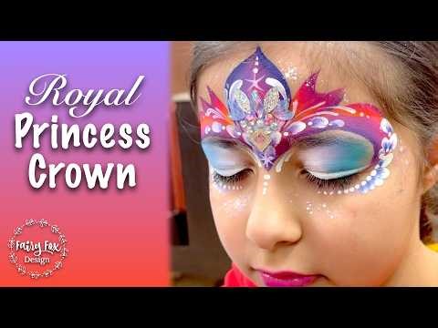 Royal PRINCESS Crown - Face Paint Tutorial