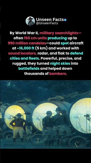 How Searchlights Ruled the Night Skies of World War II 👁️