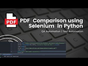 PDF Comparison Using Selenium in Python | QA Automation | PDF Texts Extraction