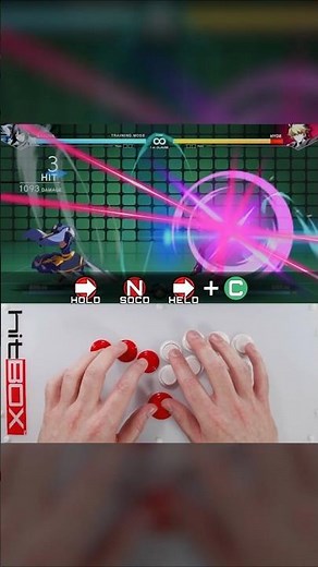 SOCD Dash Attack (P1) on Hit Box #HitBox #HowToHitBox #Leverless #UNI2 #inbirth #SOCD