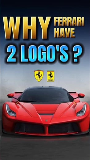 "WHY FERRARI HAVE 2 LOGO'S❓❓❓"