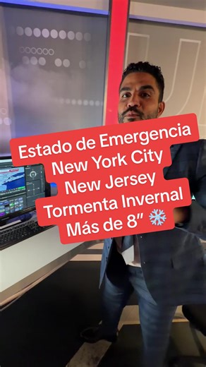 Tormenta invernal dejará acumulados entre 5 - 9” ❄️ para el área triestatal. Precaución en las carreteras, si no tiene que salir en 🚘 aunque sea necesario. La nieve se acumulará rápidamente. #tiempo #weather #creator #weatherreport #winterstorm