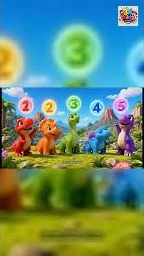 🦖 Learn 1-10 Little Dinosaurs counting song | Godzilla and King kong with Cute Dinos 🌈 | Kids Learn