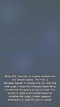 #SEC 0194 - Hacking with Eyes Closed? A Complete Breakdown of Blind SQL Injection