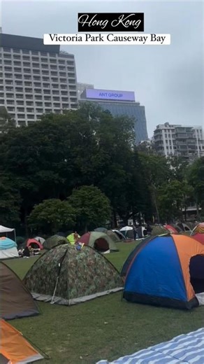 Victoria Park Causeway Bay Hong Kong 🇭🇰 #shorts #travel #victoriapark #hongkong #crowd