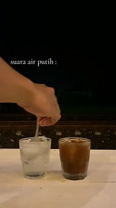 Americano coffee sound: water vs americano comparison