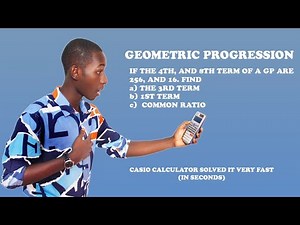 GEOMETRIC PROGRESSION CALCULATOR TRICKS: Solve fast with casio fx-991 es plus calculator.