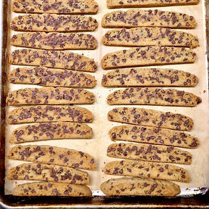 Chocolate Chip Biscotti { with VIDEO} - Miss in the Kitchen