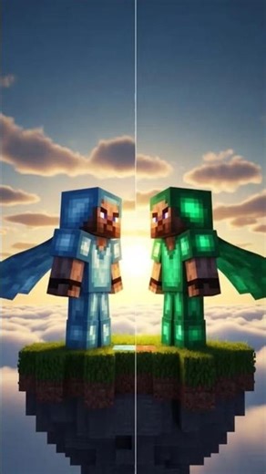 Emerald Steve vs Diamond Steve#shorts #shortsfeed #minecraftshorts #gamingshorts #usa #minecraft#fyp