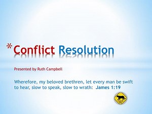 Conflict Resolution - SlideServe