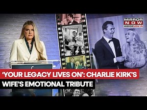 Charlie Kirk's Wife Gives First Statement After Her Husband's Death, Says His Legacy Lives On, Watch