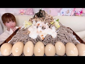 【大食い】肉そばカレー南蛮【もえあず】