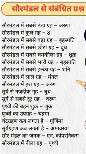 universe se संबंधित महत्पूर्ण प्रश्न