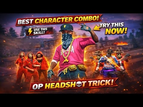 Try This Character Combo NOW! 💀 Easy Headshot 100% WORKING Trick | Free FIRE 🔥