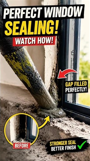How They Perfectly Seal Window Frames in Seconds! 🤯🏗️