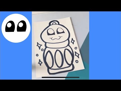 Oil Lamp 🪔 | Easy & Relaxing Kawaii Step by Step Drawing