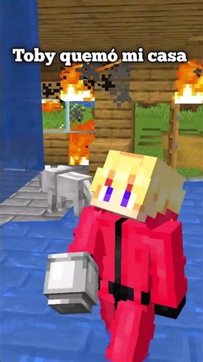 Mi perro quemó mi casa en Minecraft... 😭 #shorts