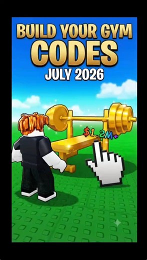 🔥 ALL NEW My Gym Codes! (July 2026) FREE Cash Fast 💸 #roblox #codes #shorts