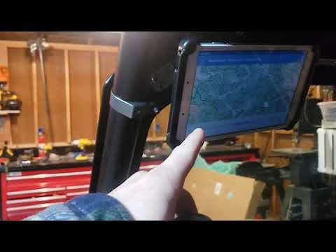 tablet mounted gps maps in utv rzr