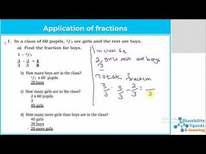 P5 Mathematics Topic: QUESTION PAPERS AND ANSWERS ON APPLICARTION OF FRACTIONS