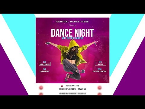 How To Design Dance Flyer Event Using #Photoshop