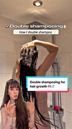 Double Shampooing for Hair Growth & Against Hair Loss