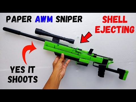 Paper AWM Sniper Gun | Pubg Gun | How to make a Paper AWM Sniper Gun From paper | Easy Paper Gun