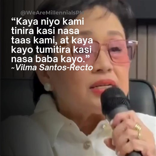 Sobrang out of touch. Sobrang matapobre. FYI, public servant ka—hindi ka nasa itaas, nandito ka para maglingkod. YOUR PEOPLE COME BEFORE YOU, pero mukhang kinalimutan mo ’yon. This is what power does to greedy and entitled people. Isa kang kahihiyan sa sambayanang Pilipino. | We Are Millennials