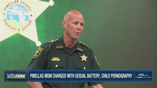 Pinellas Sheriff announces arrest of mom charged with sexual battery, child pornography