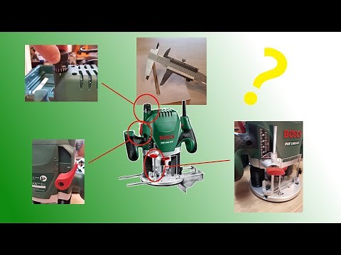 Réglage micrométrique de la défonceuse Bosch POF 1400 ACE