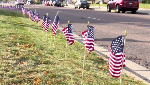 More than 1,000 American flags displayed in Downtown Colorado Springs to honor veterans