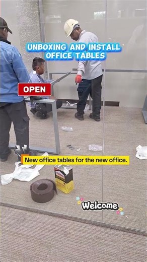 A fresh start with a brand new office table! 🌟 #WorkFromHome #OfficeStyle#newoffice ✨️