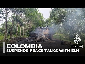 Colombia suspends peace talks with ELN rebels after deadly attack on military base