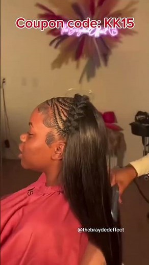 😍Butterfly Braids x Quick Weave! Natural Hairstyle Tutorial for Beginner Friendly #elfinhair