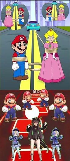 Animators Vs Mario 💃 #tiktok #anime #gameplay #cartoon #viral #shorts