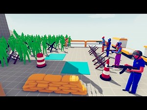 Zombie 100 Units vs Army Soldier - Totally Accurate Battle Simulator TABS
