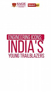 28 reactions | ENGINEERING ICONS: INDIA'S YOUNG TRAILBLAZERS! This...
