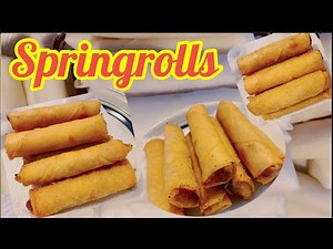 Easy Springrolls Recipe|Pork Springrolls