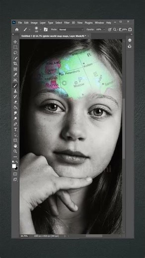 Blend Map Magic on Face 🔥 Photoshop Trick You Must Try
