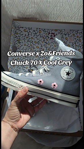 Converse x Zo&Friends Chuck 70 X Cool Grey 🩶🤍 #converse
